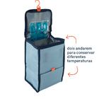 Bolsa Térmica Congelável Duplex Azul - Oikos