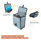 Bolsa Térmica Congelável Lancheira Cinza  - Oikos