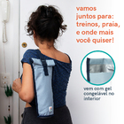 Bolsa Térmica Congelável Para Garrafas Azul - Oikos