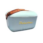 Bolsa Térmica Cooler Retrô Com Alça Em Couro 12 Litros - Pola