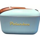 Bolsa Térmica Cooler Retrô Com Alça Em Couro 12 Litros - Pola