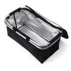Bolsa Térmica Dobrável Cesto Grande De Piquenique 30l Viagem