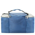 Bolsa Térmica Grande Com Acessórios 2055 Azul E Cinza