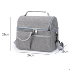 Bolsa Termica Lancheira Marmita Sacola Academia Trabalho 8l