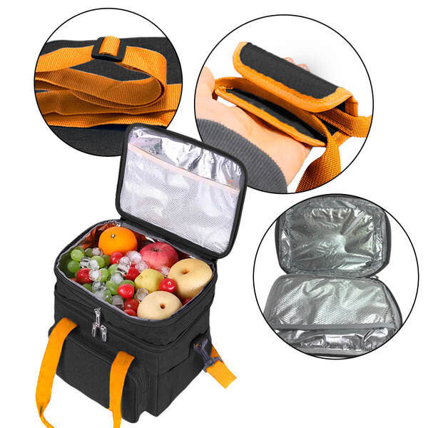 Bolsa Térmica Marmita Lancheira Marmiteira Com Alça Reforçada