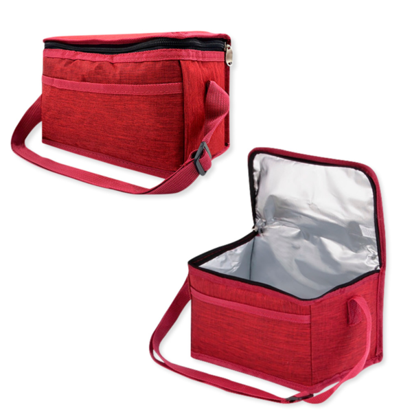 Bolsa Térmica Para Armazenar Marmita Com Alça Portátil Vermel