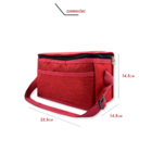 Bolsa Térmica Para Armazenar Marmita Com Alça Portátil Vermel