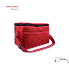 Bolsa Térmica Para Armazenar Marmita Com Alça Portátil Vermel