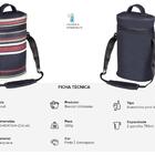 Bolsa Térmica Porta Vinho 2 Garrafas Wine Bag Mala Champagne