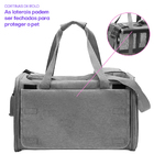 Bolsa Transporte Pet Grande Viagem Avião Madog Wind Cinza