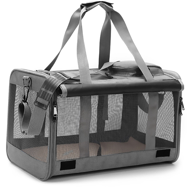 Bolsa Transporte Pet Grande Viagem Avião Madog Wind Cinza