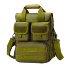 Bolsa Transversal Impermeável Estilo Militar Lona Unissex Ver