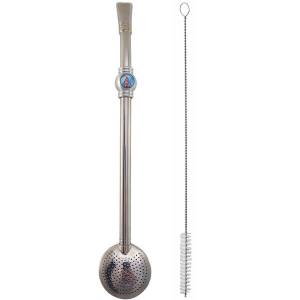 Bomba 25cm Chimarrão Tererê Inox Bojo Tradicional Removível N