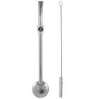 Bomba 25cm Para Chimarrão E Terere Aço Inox Bojo Removível Br