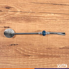 Bomba Chimarrão Com Rosca Aço Inox 23cm Pedra Decorativa - Az