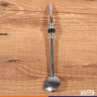 Bomba Chimarrão Com Rosca Aço Inox 23cm Pedra Decorativa - Pr