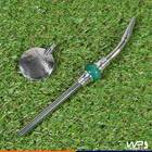 Bomba Chimarrão Com Rosca Aço Inox 23cm Pedra Decorativa - Ve