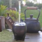 Bomba Chimarrão Para Cuia Com Rosca Aço Inox 304 Banho Ouro N