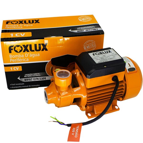 Bomba De Água Foxlux Periférica 01 Cavalo Bivolt