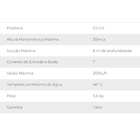 Bomba De Água Periférica 1/2cv 220v Razi