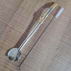 Bomba De Chimarrão Inox 24cm Mil Furos Brasão Bojo Rosca Esco