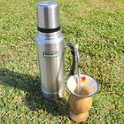 Bomba De Chimarrão Tereré Aço Inox 23cm Com Rosca Pingente