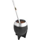 Bomba De Chimarrão Tereré Aço Inox 23cm Com Rosca Pingente