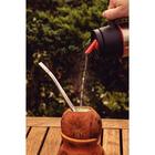 Bomba De Chimarrão Tramontina Ilex Em Aço Inox Liso Com Rosca