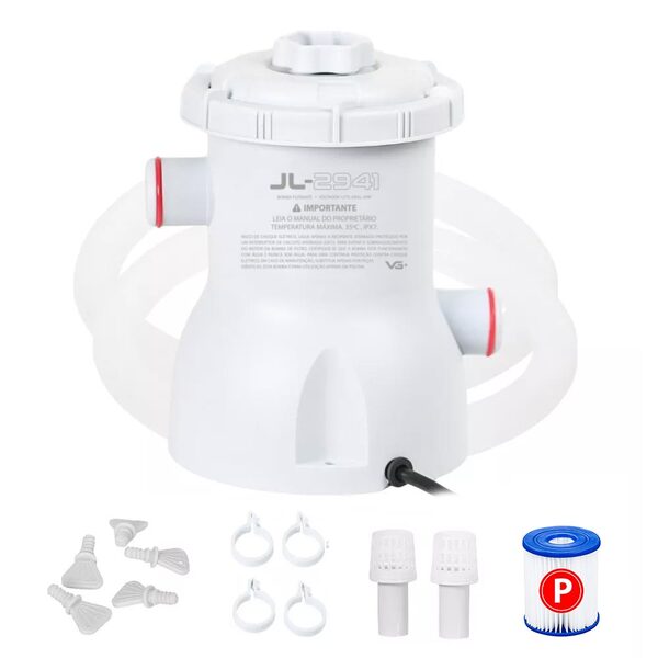 Bomba Filtrante 1250l/h Para Piscina Inflável VG Plus 110v