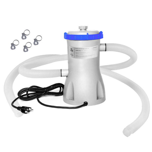 Bomba Filtrante Filtro Para Piscina 2000 L H 220v Com Refil E Mangueira Leroy Merlin
