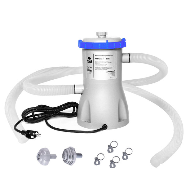 Bomba Filtrante Filtro Para Piscina 3028 L H 110v Com Refil E Mangueira Leroy Merlin