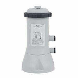 Pompa Filtro Intex Krystal Clear 2006 L/h Per Piscine Fino A 10.000 Litri - Con Cartuccia Tipo A, Tubi Inclusi