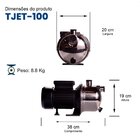 Bomba Monoestágio Tjet-100 1,0 Cv Monofásico Motor Thebe Ip44