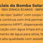 Bomba Solar Palito 1500w 192v 213mca Ebara - 3bps2 Ce/23