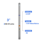 Bomba Submersa Caneta Palito 0.5cv Até 3600l/h 110v - Tétis