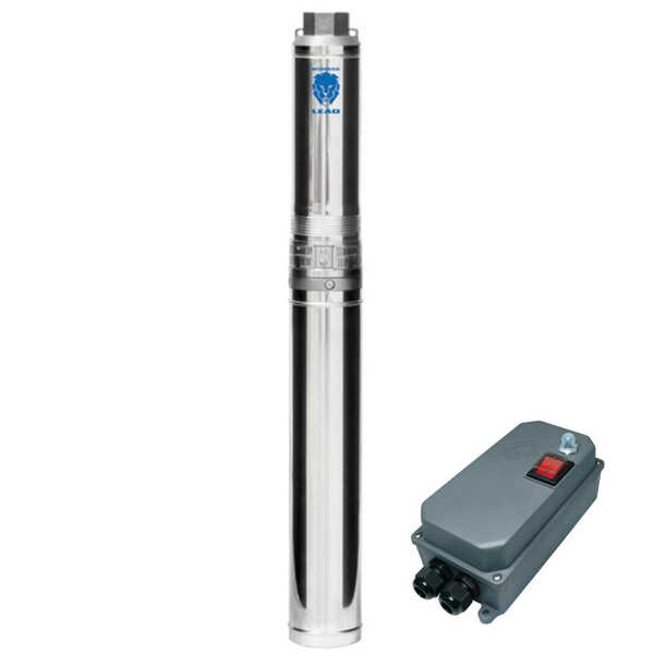 Bomba Submersa Leao 230 4r4pa-10 1cv Monofasica 220v Com Cont