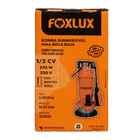 Bomba Submersa para Água Suja 1/2CV 220V Foxlux
