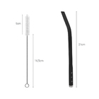 Bomba Tereré Chimarrão Aço Inox 21cm Com Rosca Preto - Wp