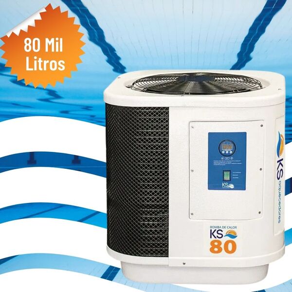 Bomba Trocador De Calor Para Aquecimento De Piscina Até 80 Mi