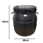 Bombona 120 Litros Tampa Removível Somente Na Cor Preta