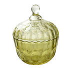 Bomboniere Baleiro De Vidro Porta Objetos 11cm Colors Amarelo