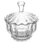 Bomboniere Baleiro Em Vidro Brasilia Transparente 6 Peças - C