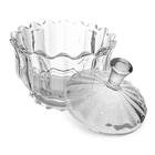 Bomboniere Baleiro Em Vidro Brasilia Transparente 6 Peças - C