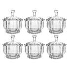 Bomboniere Baleiro Em Vidro Brasilia Transparente 6 Peças - C