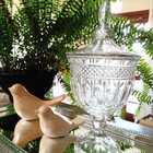 Bomboniere Cristal Com Pé 24.5cm Brandon Lyor