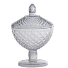 Bomboniere De Acrílico Luxxor Com Pé E Tampa 1 5l 25x18cm