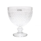 Bomboniere De Cristal Com Pe E Tampa Perseu 28cm Lyor 6648