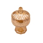 Bomboniere Em Cristal Com Pé Wolff Louise 11x18cm Ambar