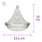 Bomboniere Marroco Porta Sal Potiche De Vidro Em Gota