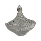 Bomboniere Vidro Transparente Tampa Detalhe Baleiro Fc1201